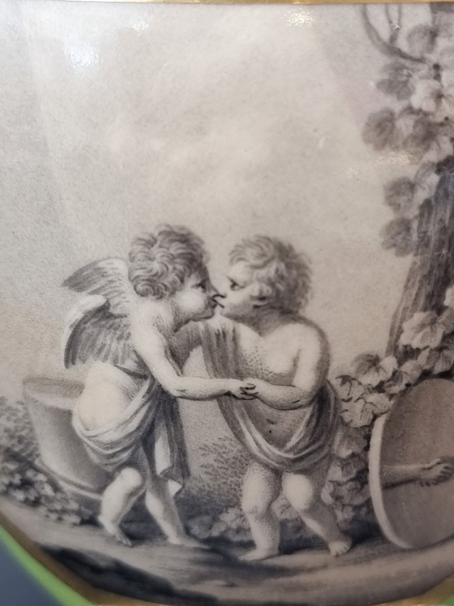 Coppa in porcellana con coperchio,  prima metà XIX secolo-photo-3