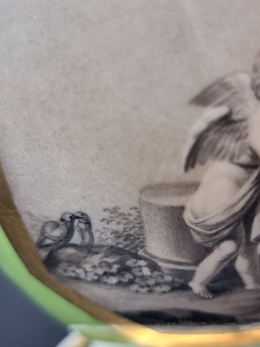 Coppa in porcellana con coperchio,  prima metà XIX secolo-photo-4