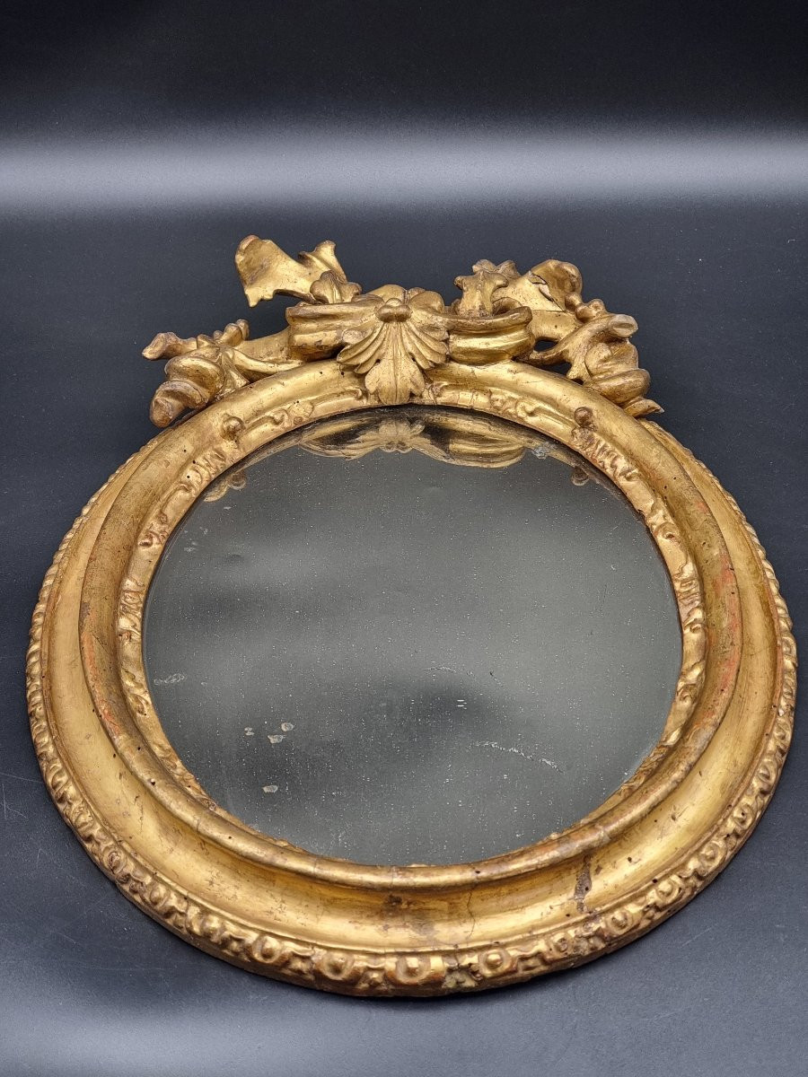 Cornice ovale intagliata e dorata – Bologna, inizi XVIII secolo-photo-3