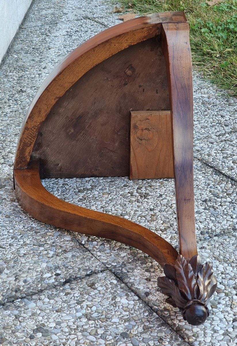 Consolina angolare veneta in noce – fine XVIII / inizio XIX secolo-photo-1