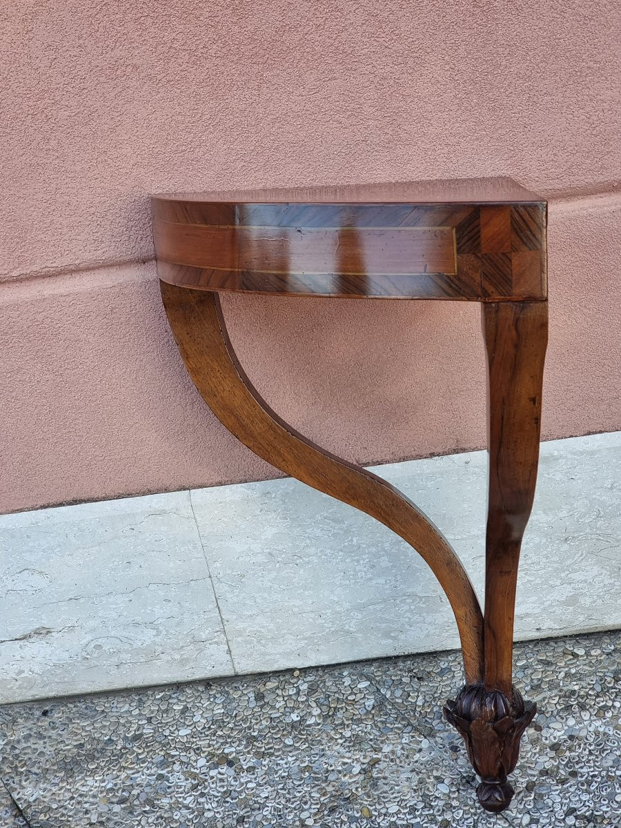Consolina angolare veneta in noce – fine XVIII / inizio XIX secolo-photo-4
