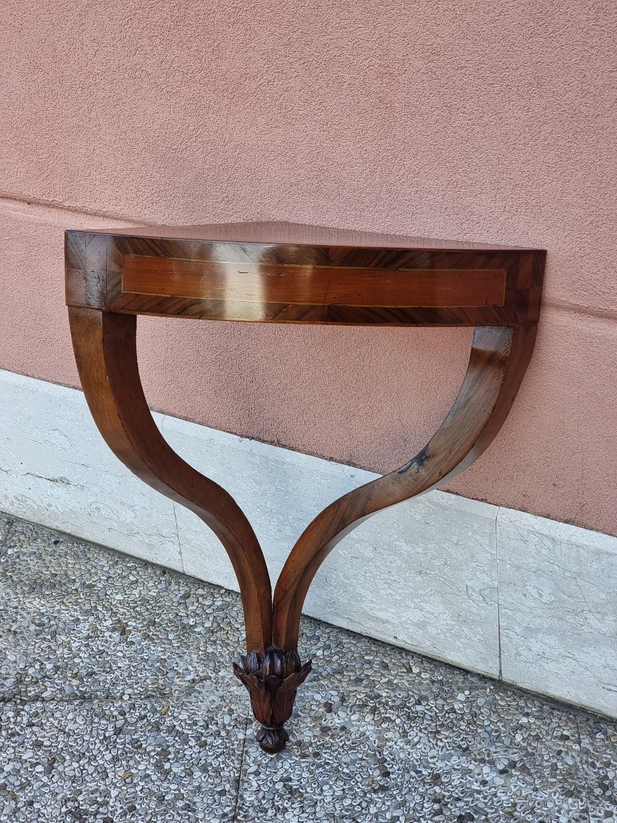 Consolina angolare veneta in noce – fine XVIII / inizio XIX secolo-photo-6