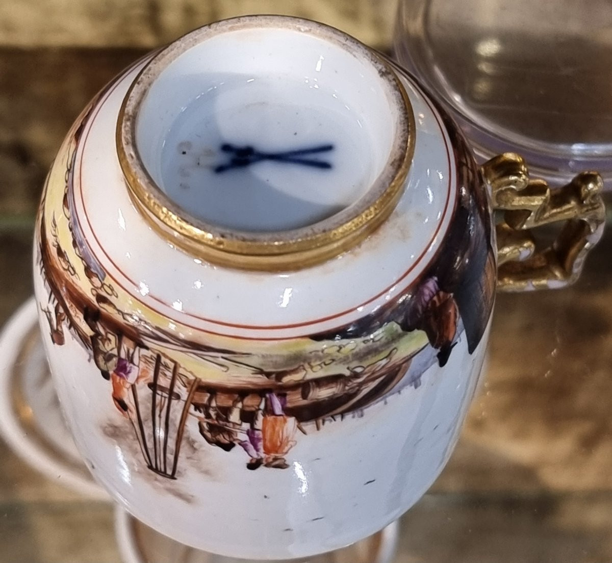 Tazzina con piattino in porcellana di Meissen, Germania, circa 1720–1730-photo-5