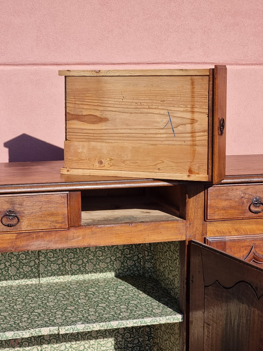 Grande credenza provenzale in noce, seconda metà del XVIII secolo-photo-4