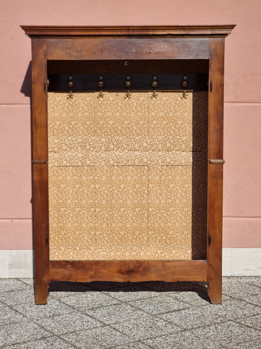 Armadio piemontese in noce con ante scanalate, fine XVIII secolo-photo-3