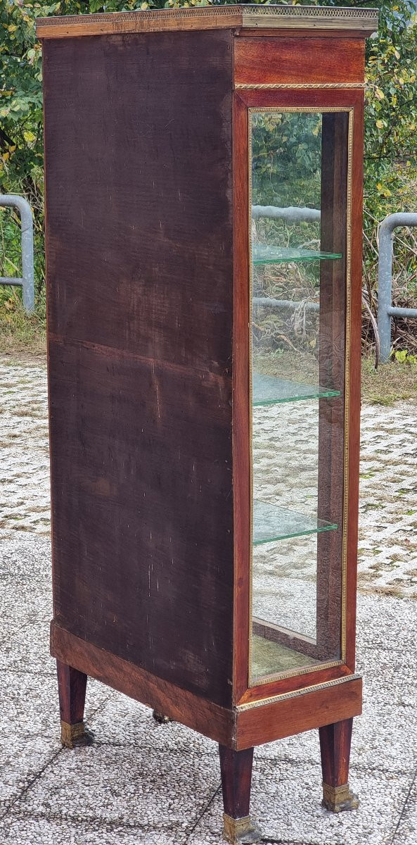 Cristalliera in mogano e bronzi dorati – Francia, periodo Napoleone III, fine XIX secolo-photo-3