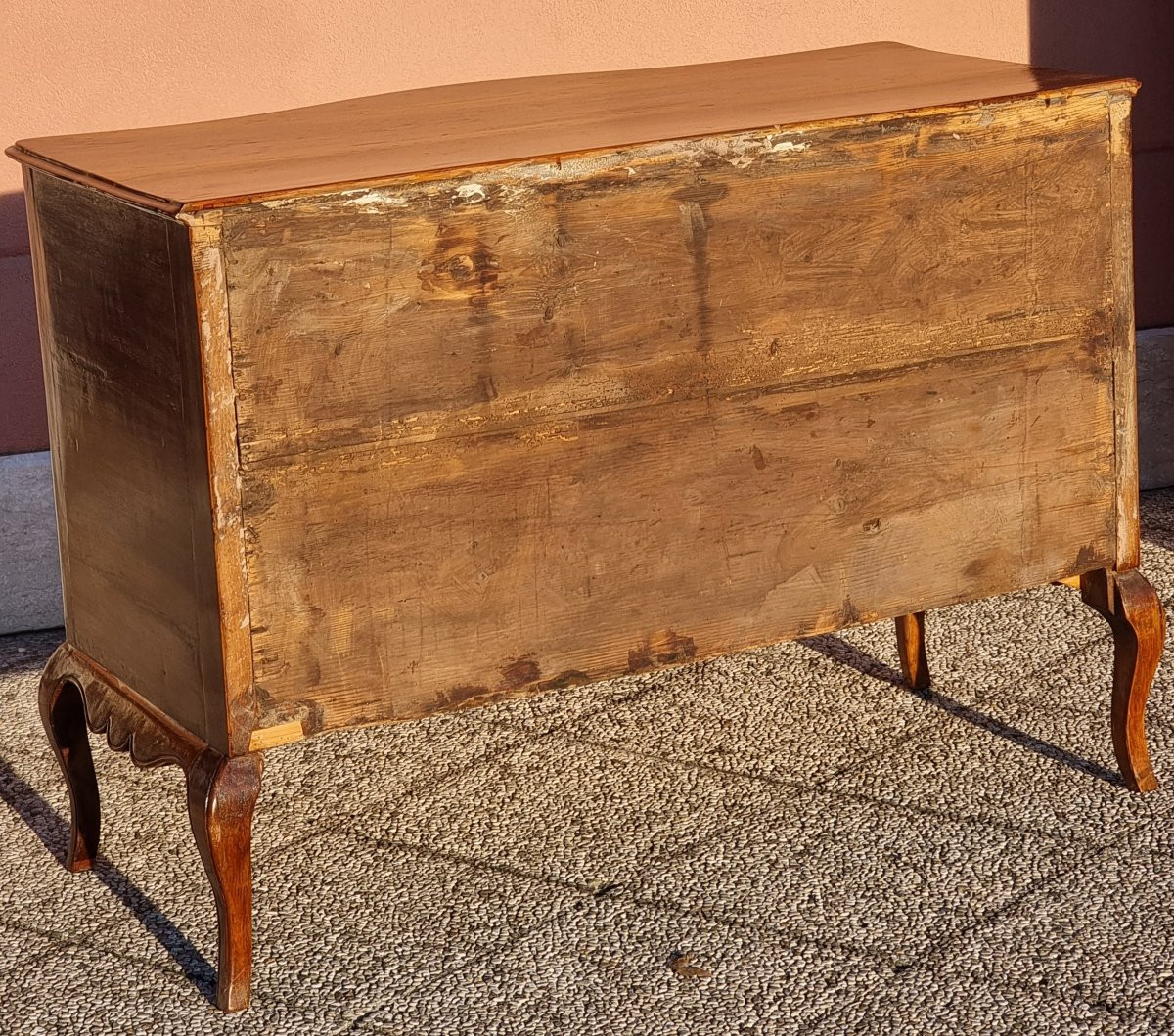 Comò veneziano Luigi XV a fronte mosso, seconda metà del Settecento-photo-1