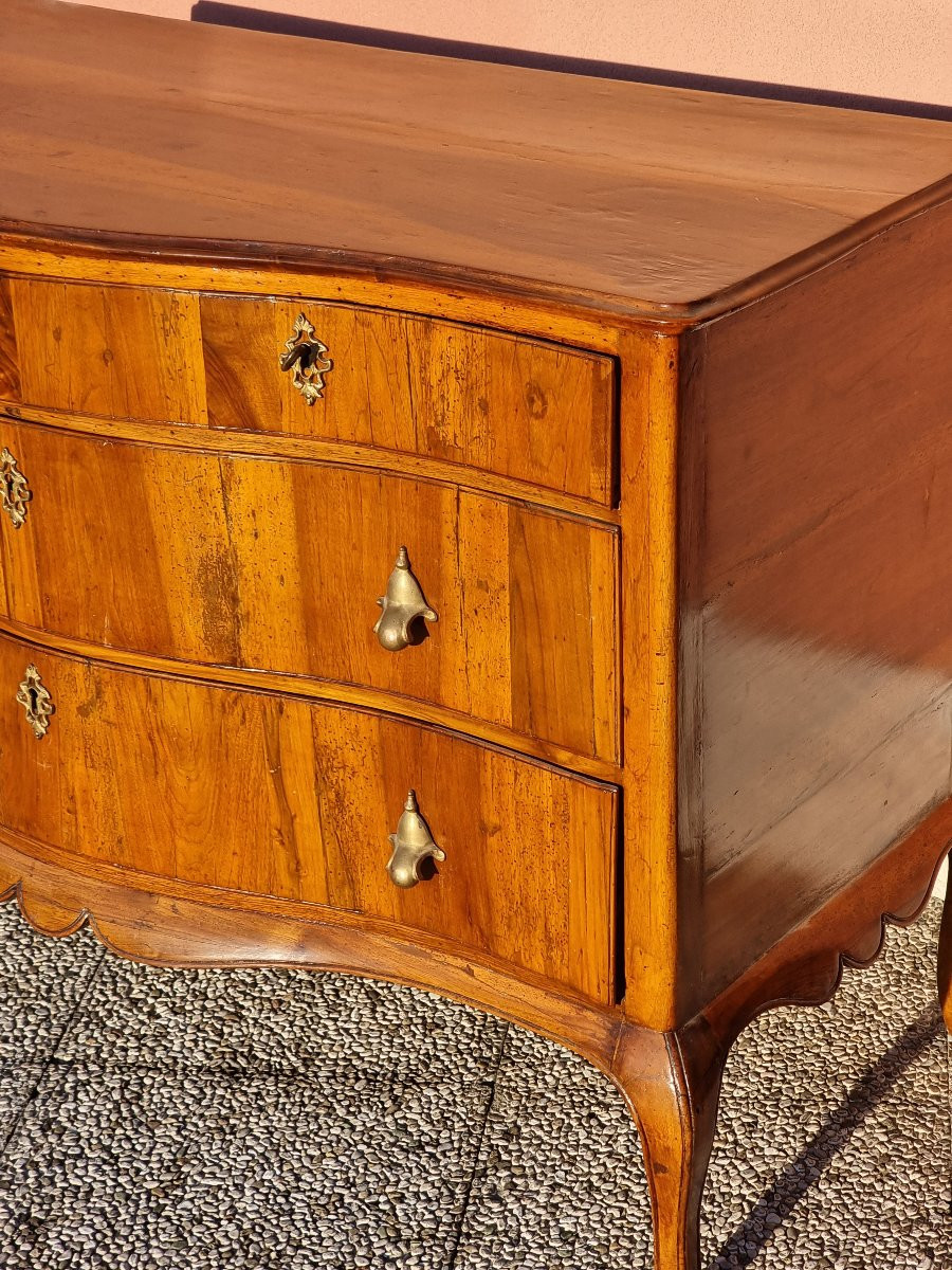 Comò veneziano Luigi XV a fronte mosso, seconda metà del Settecento-photo-6