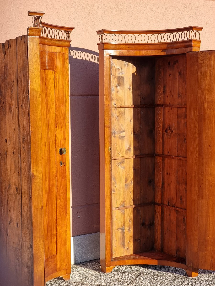 Coppia di angoliere venete Direttorio, fine XVIII secolo-photo-4