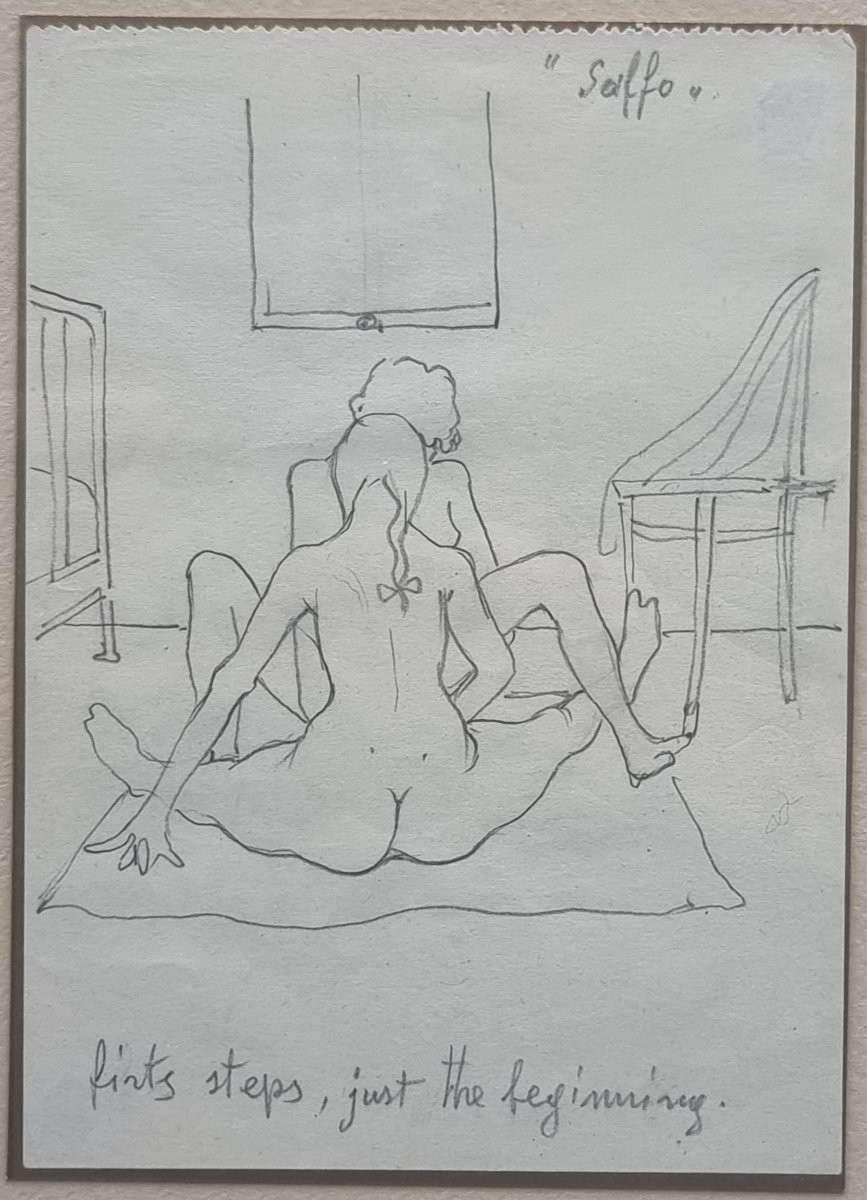 Tre disegni a matita attribuiti ad Alberto Vargas (1896–1982)-photo-4