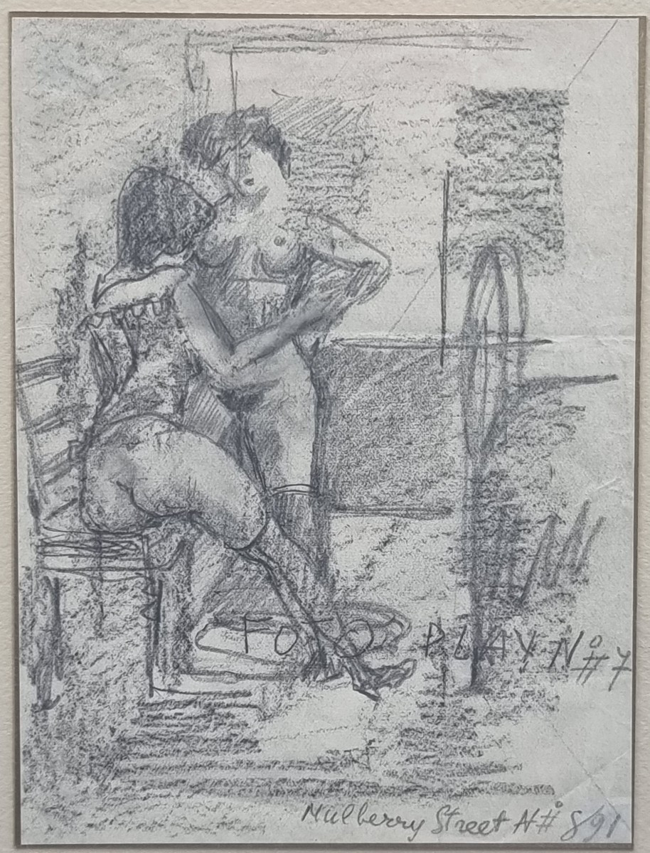 Tre disegni a matita attribuiti ad Alberto Vargas (1896–1982)