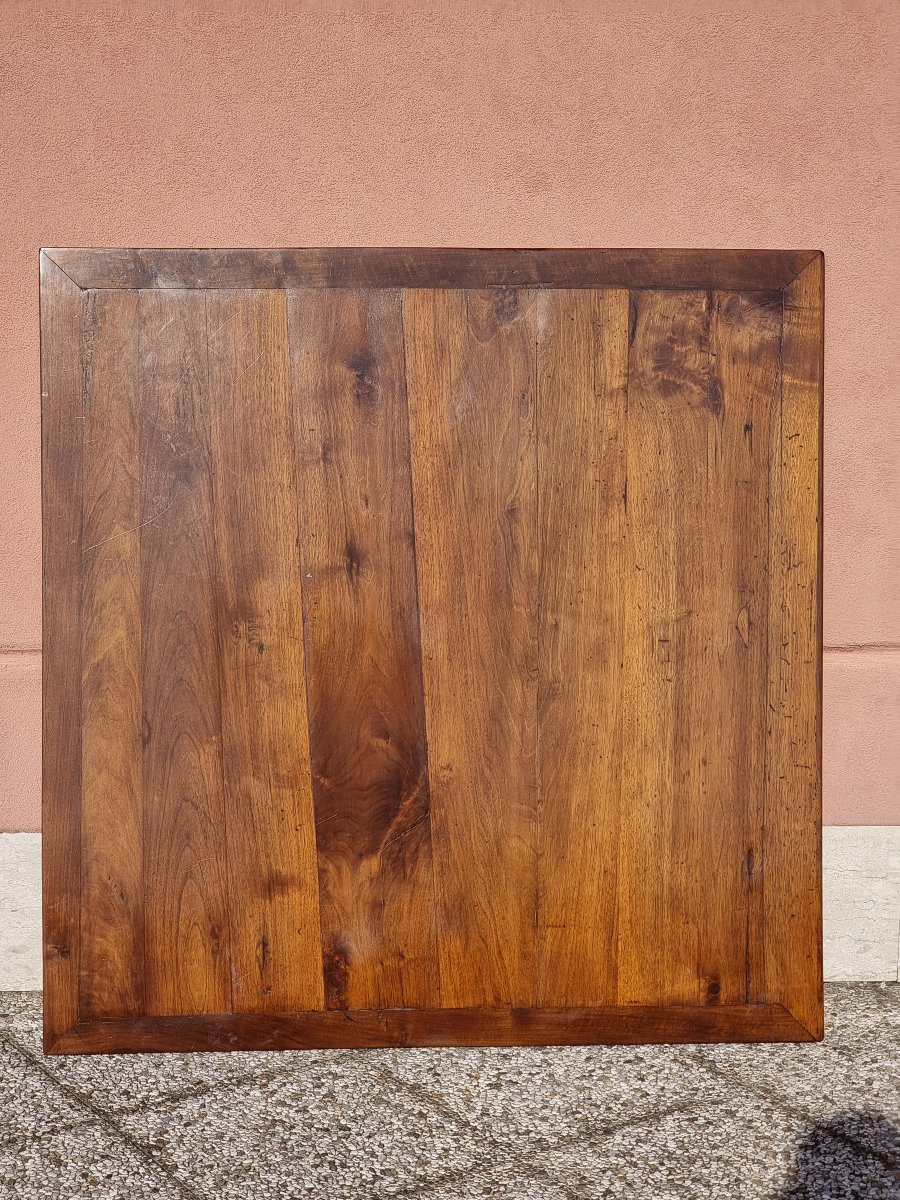 Tavolo veneto allungabile in noce massiccio, XVIII secolo-photo-1