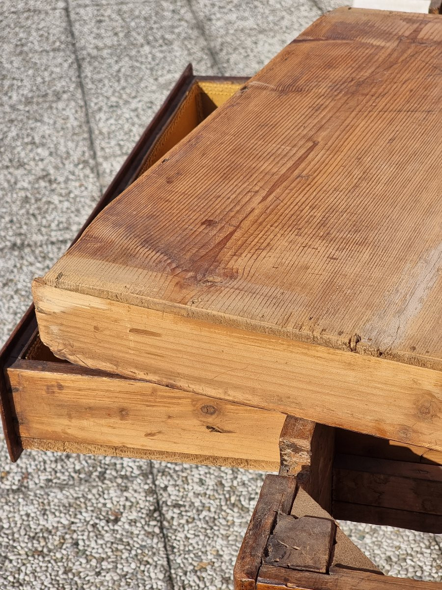 Tavolo veneto allungabile in noce massiccio, XVIII secolo-photo-6