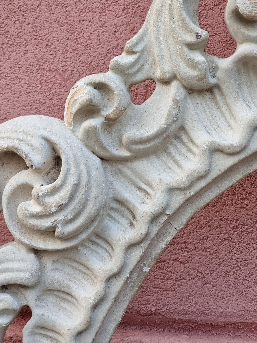 Coppia di grandi ovali in legno intagliato – Fondo di magazzino anni ’80-photo-4