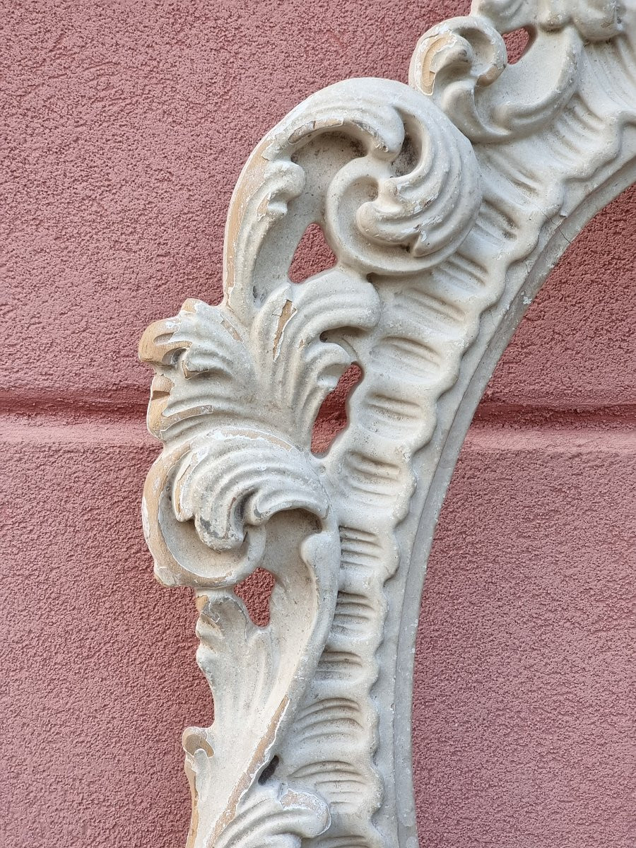 Coppia di grandi ovali in legno intagliato – Fondo di magazzino anni ’80-photo-5