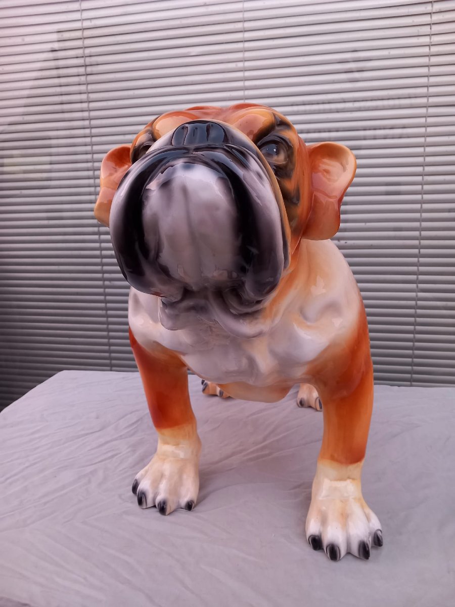 Bulldog pubblicitario in ceramica “Bulldog Pale Ale”-photo-3