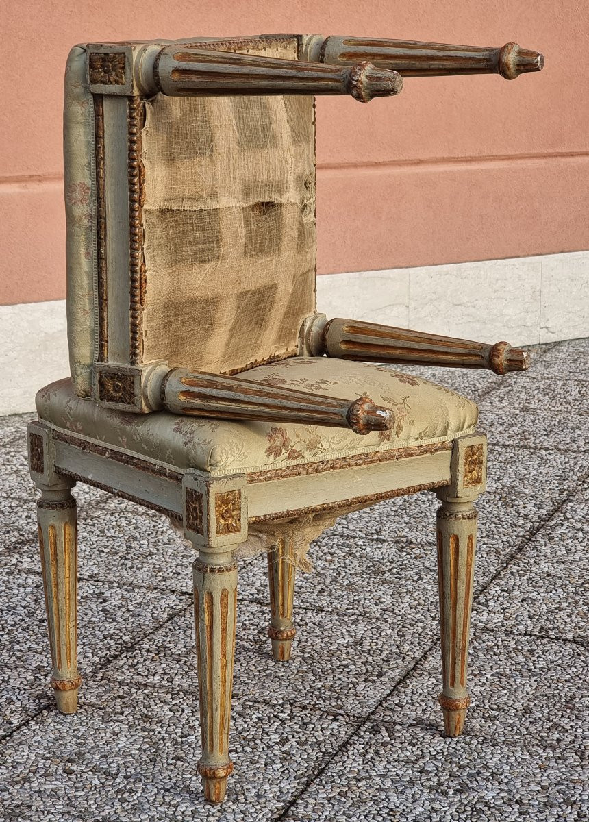 Coppia di sgabelli Luigi XVI, Venezia, fine XVIII secolo-photo-3