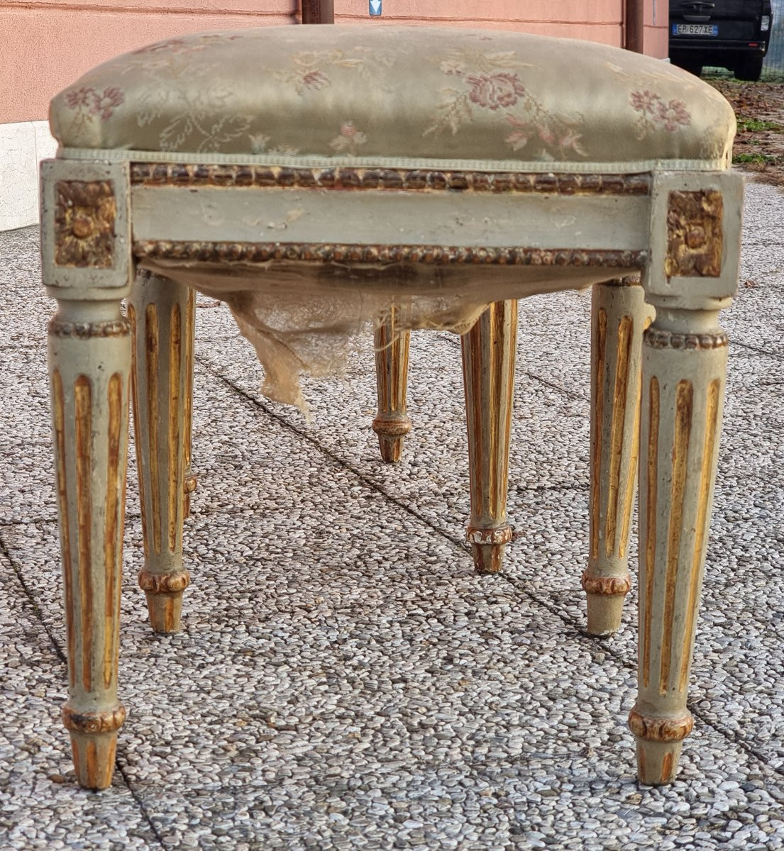 Coppia di sgabelli Luigi XVI, Venezia, fine XVIII secolo-photo-2