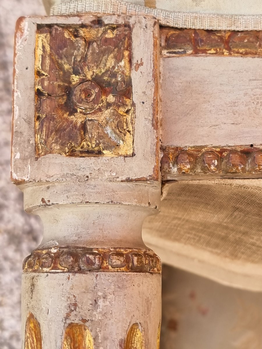 Coppia di sgabelli Luigi XVI, Venezia, fine XVIII secolo-photo-4