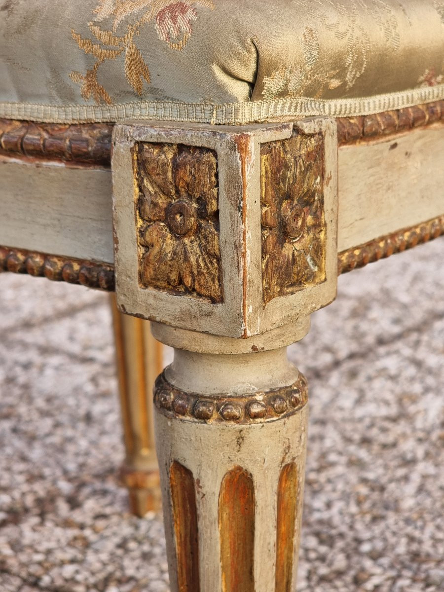 Coppia di sgabelli Luigi XVI, Venezia, fine XVIII secolo-photo-6