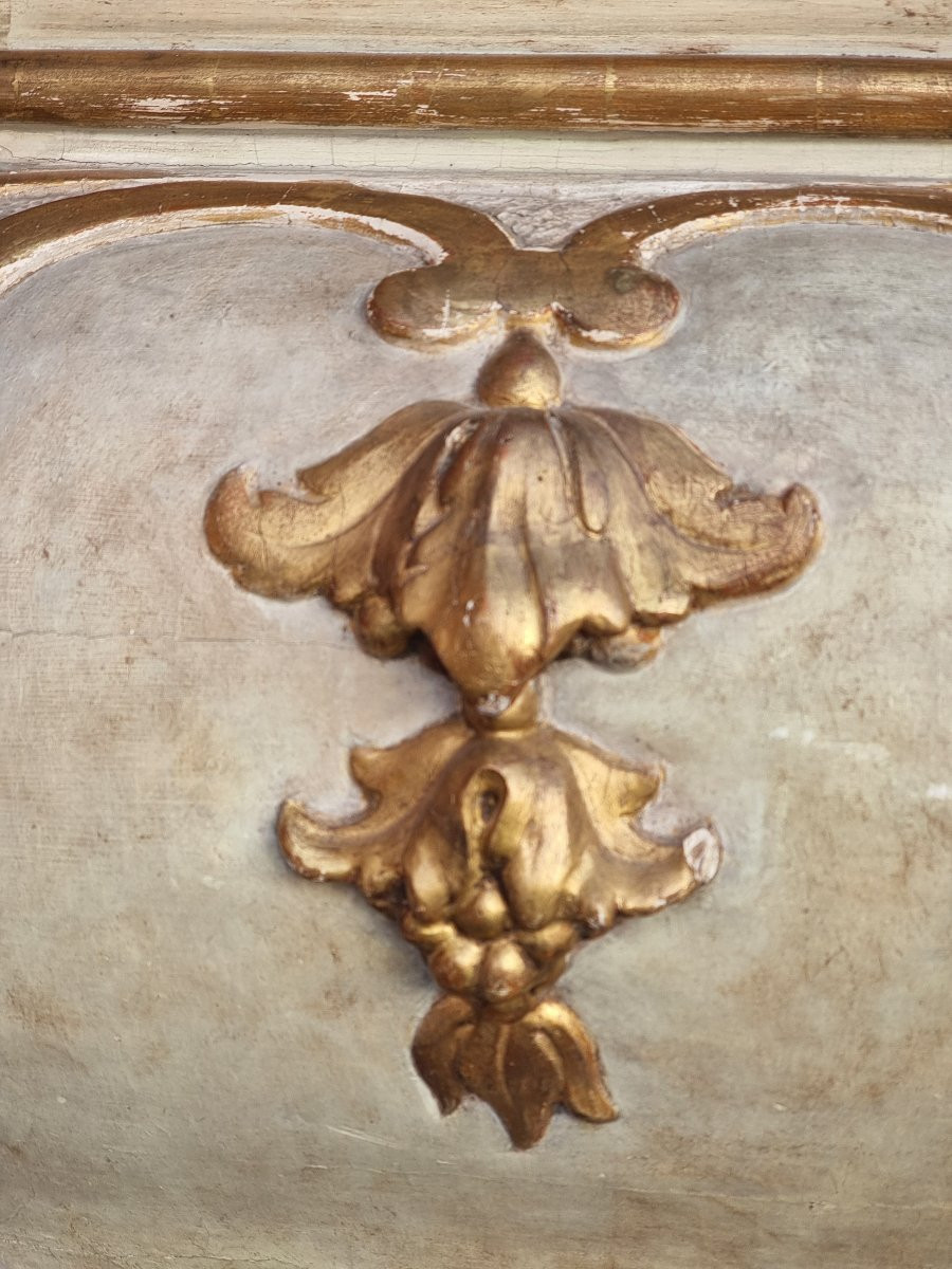 Commode bombée laccata e dorata, area veneta, XVIII secolo-photo-4