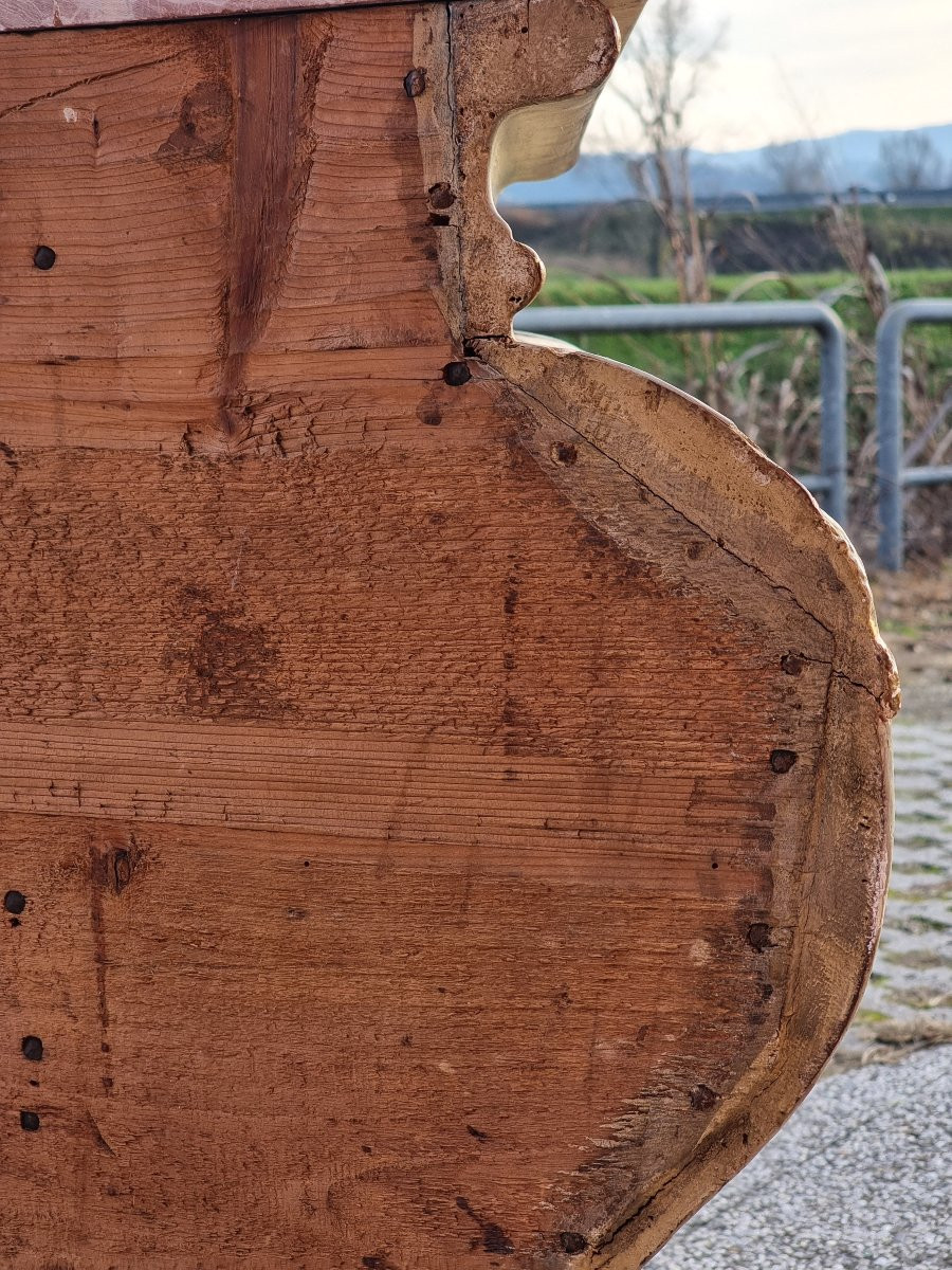 Commode bombée laccata e dorata, area veneta, XVIII secolo-photo-3