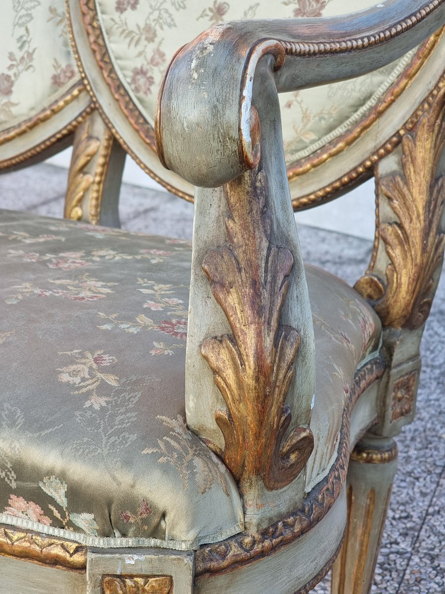 salottino veneziano in oro e lacca, fine XVIII secolo-photo-4