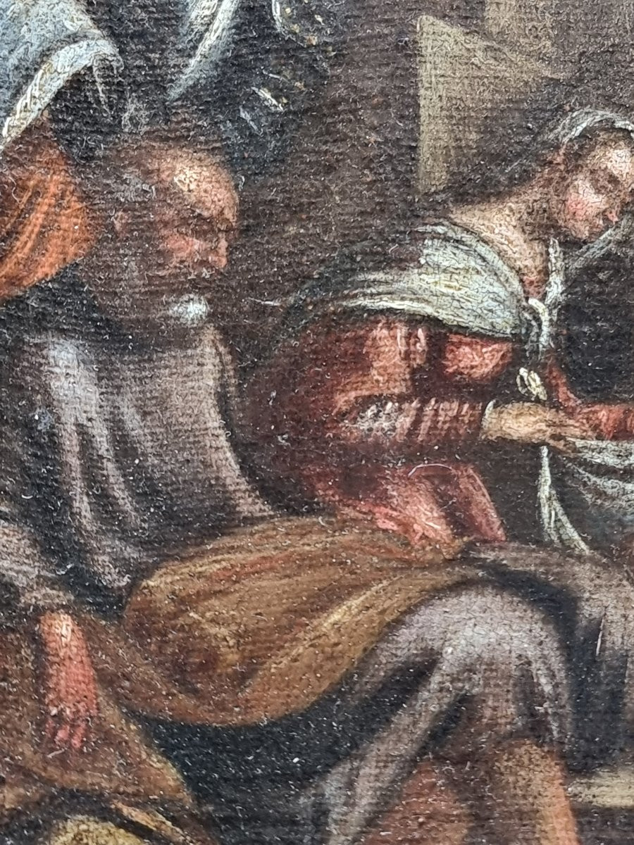 Scuola veneta di ambito bassanesco Adorazione dei pastori con la Sacra Famiglia-photo-2