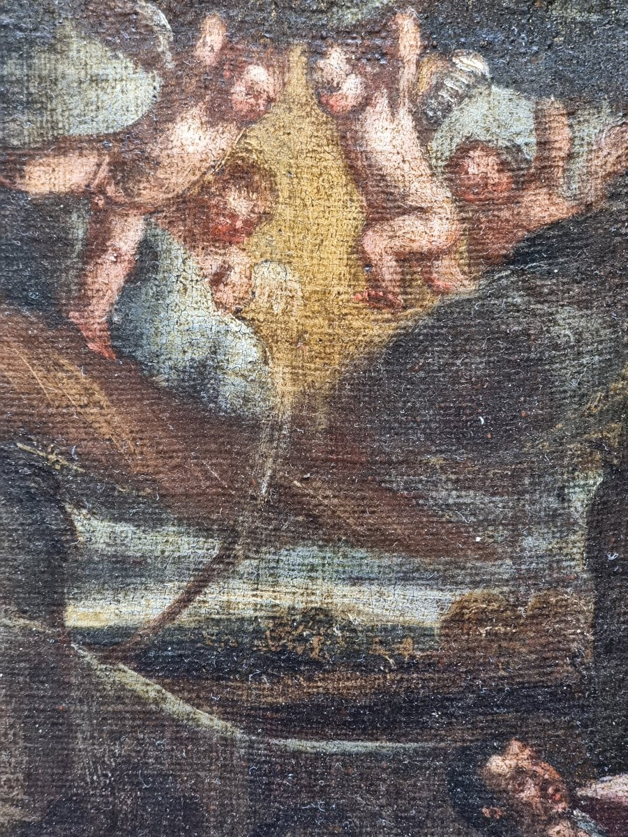 Scuola veneta di ambito bassanesco Adorazione dei pastori con la Sacra Famiglia-photo-4