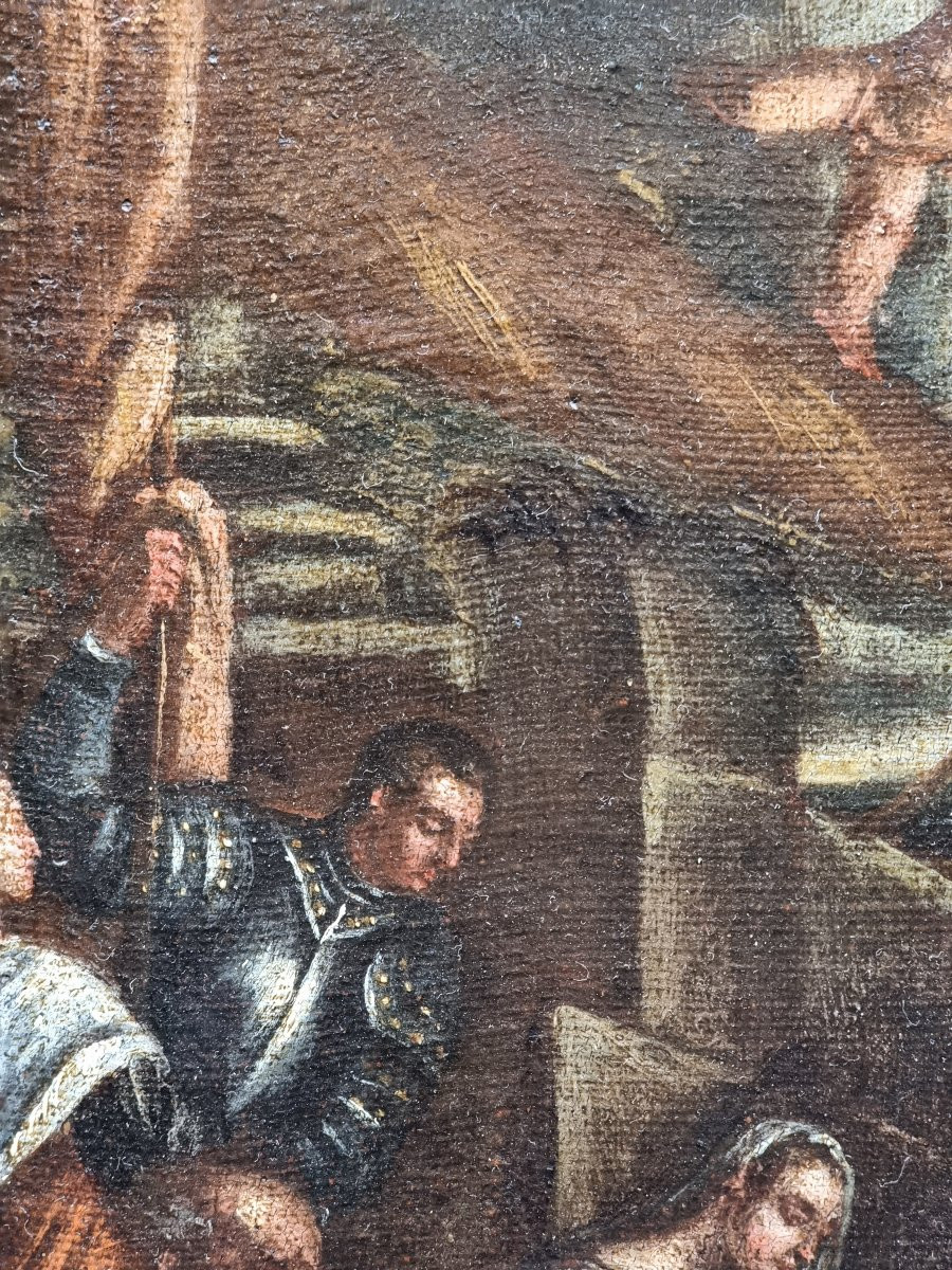 Scuola veneta di ambito bassanesco Adorazione dei pastori con la Sacra Famiglia-photo-1