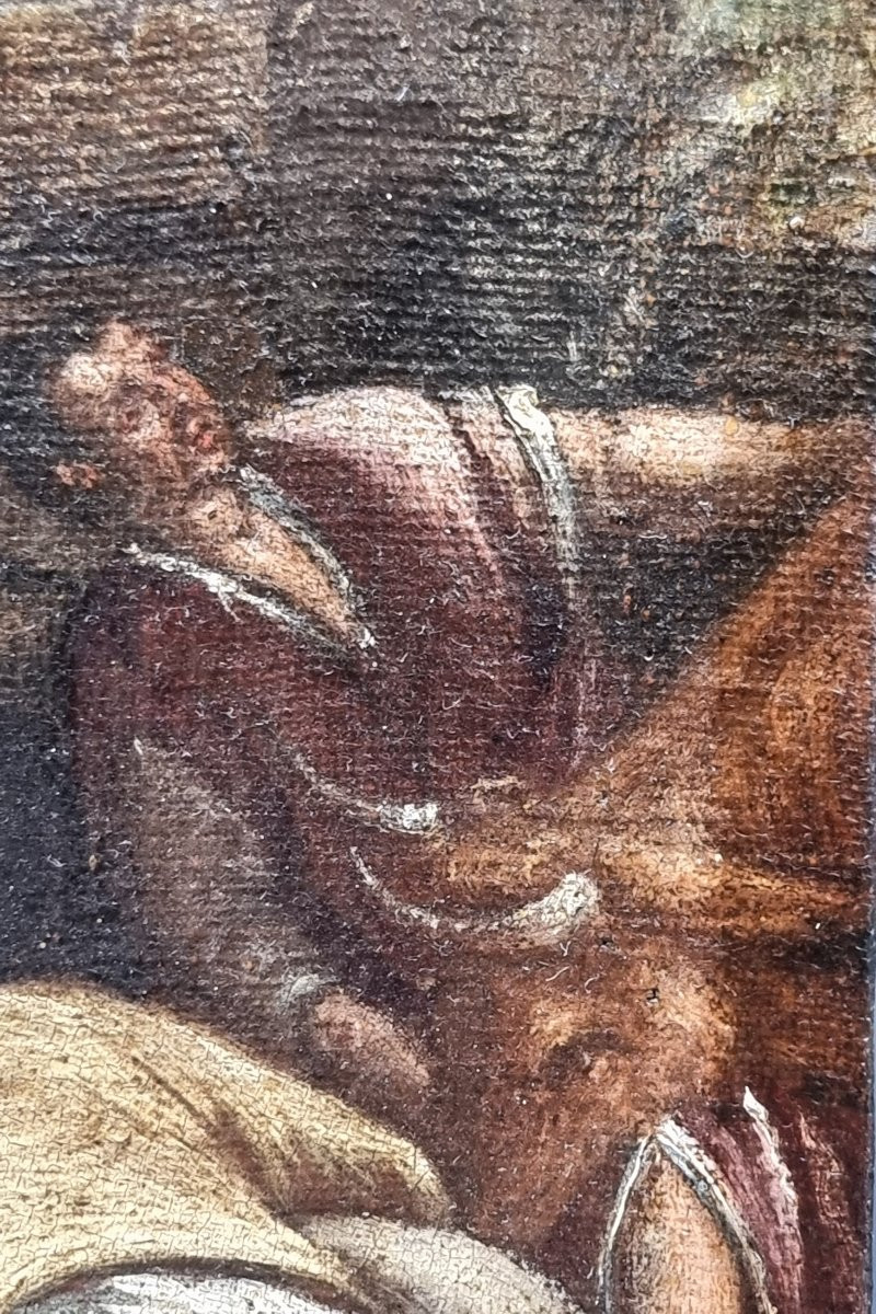 Scuola veneta di ambito bassanesco Adorazione dei pastori con la Sacra Famiglia-photo-2