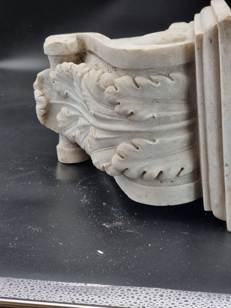 Mensola architettonica in marmo bianco scolpito Italia, XVI–XVII secolo-photo-6