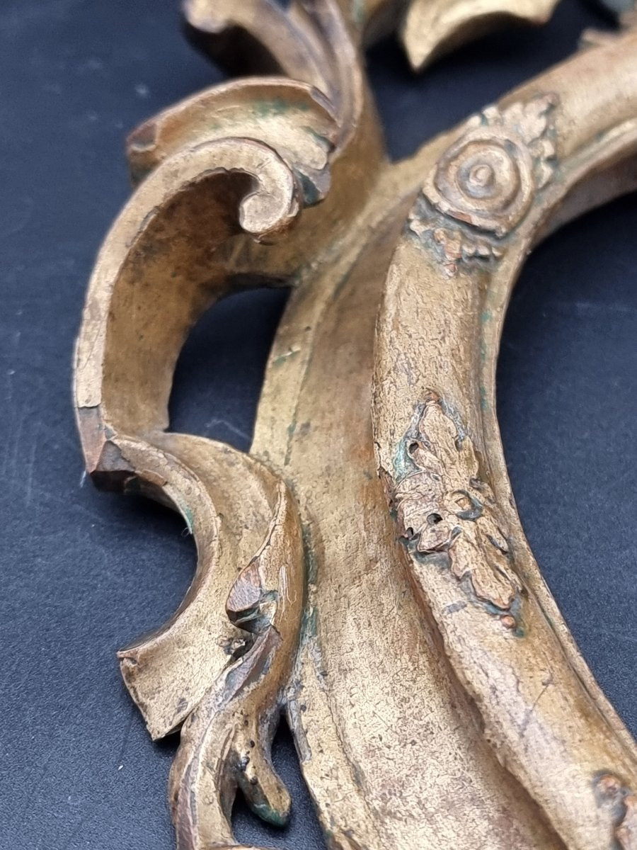 Cornice ovale intagliata e dorata, gusto Luigi XVI, Stato Pontificio-photo-1