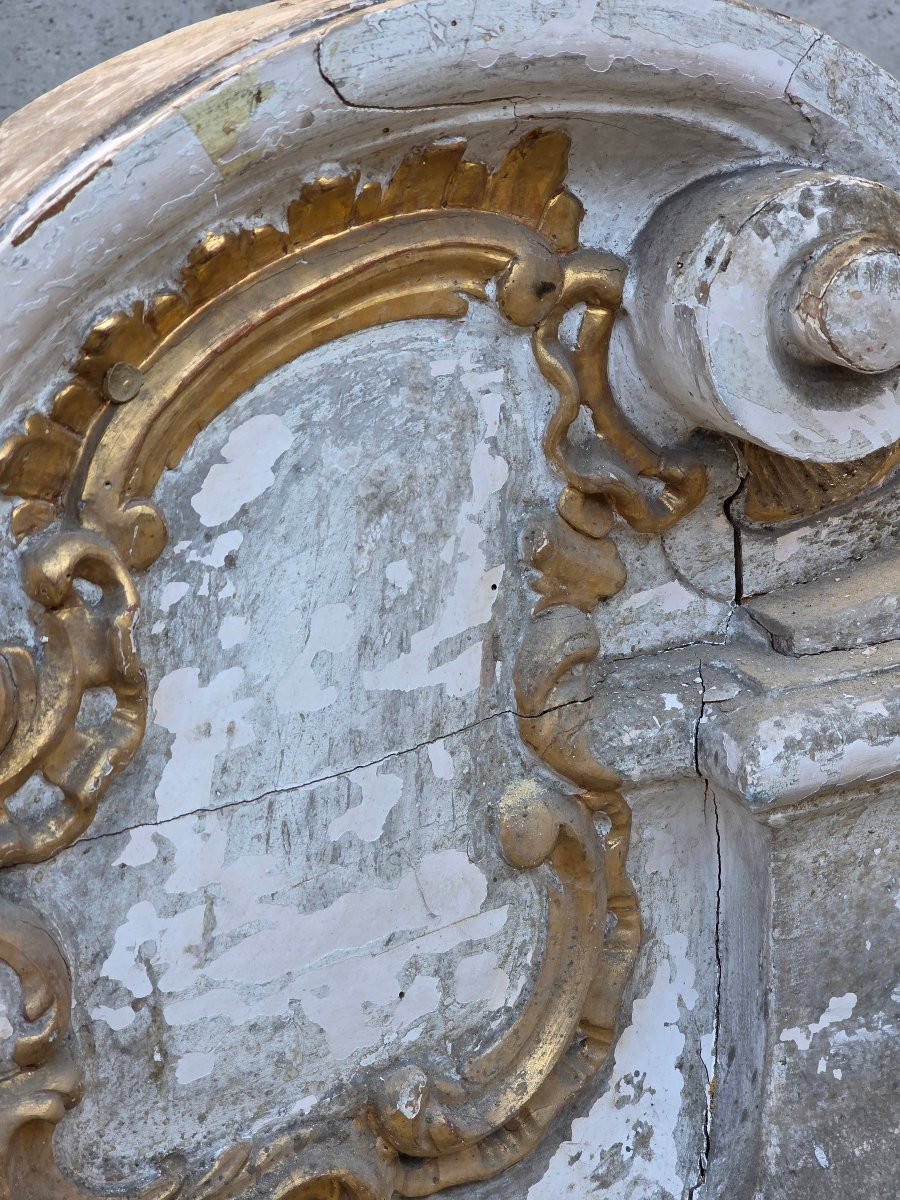 tabernacolo d’altare barocco in legno intagliato e dorato Italia, XVIII secolo-photo-3