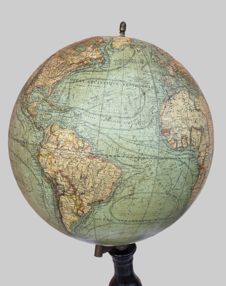 Globo terrestre francese, G. Thomas, Parigi, fine XIX secolo-photo-2
