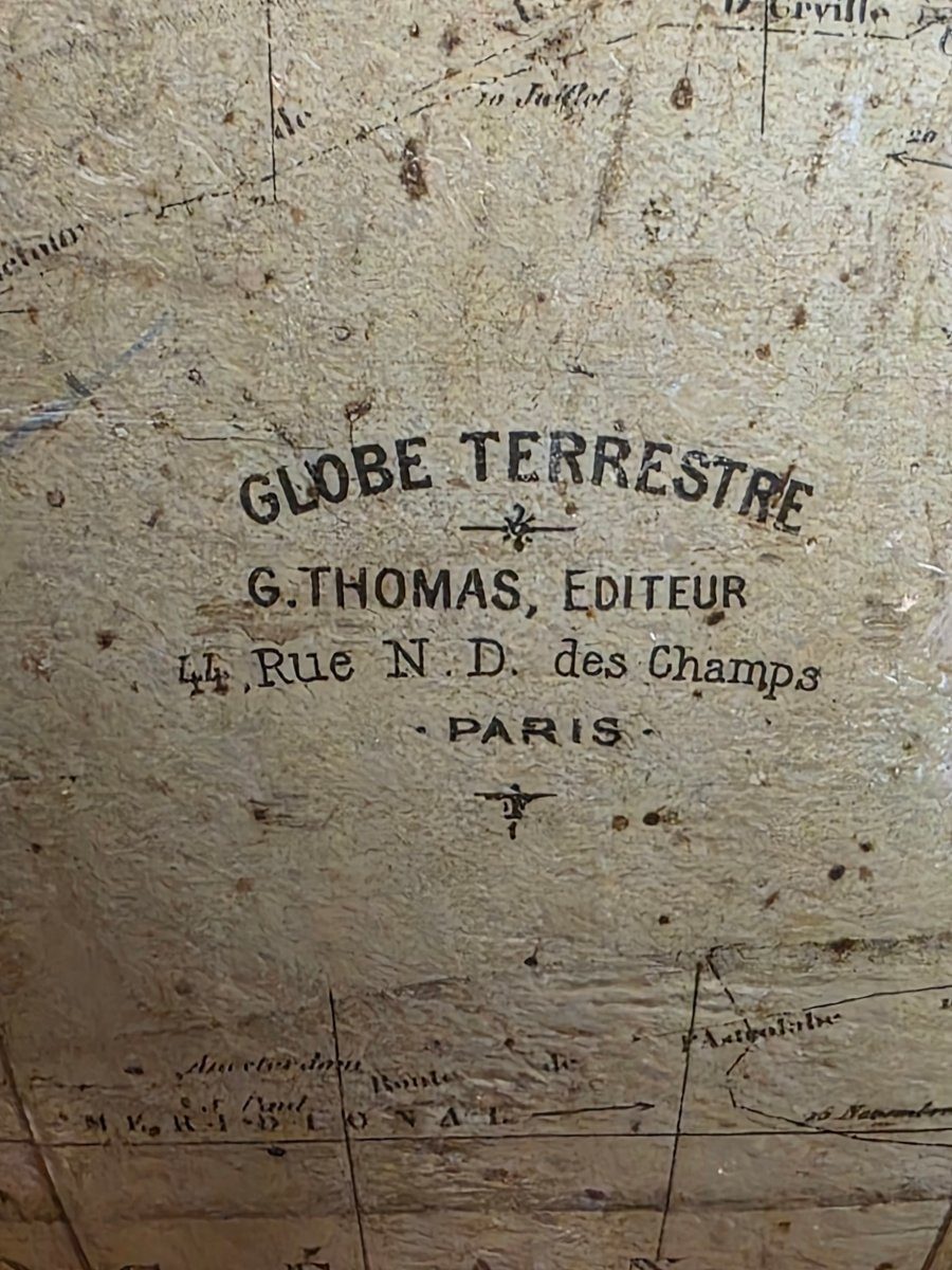 Globo terrestre francese, G. Thomas, Parigi, fine XIX secolo-photo-5