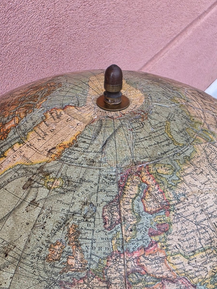 Globo terrestre francese, G. Thomas, Parigi, fine XIX secolo-photo-7