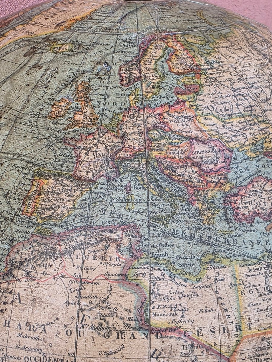 Globo terrestre francese, G. Thomas, Parigi, fine XIX secolo-photo-8