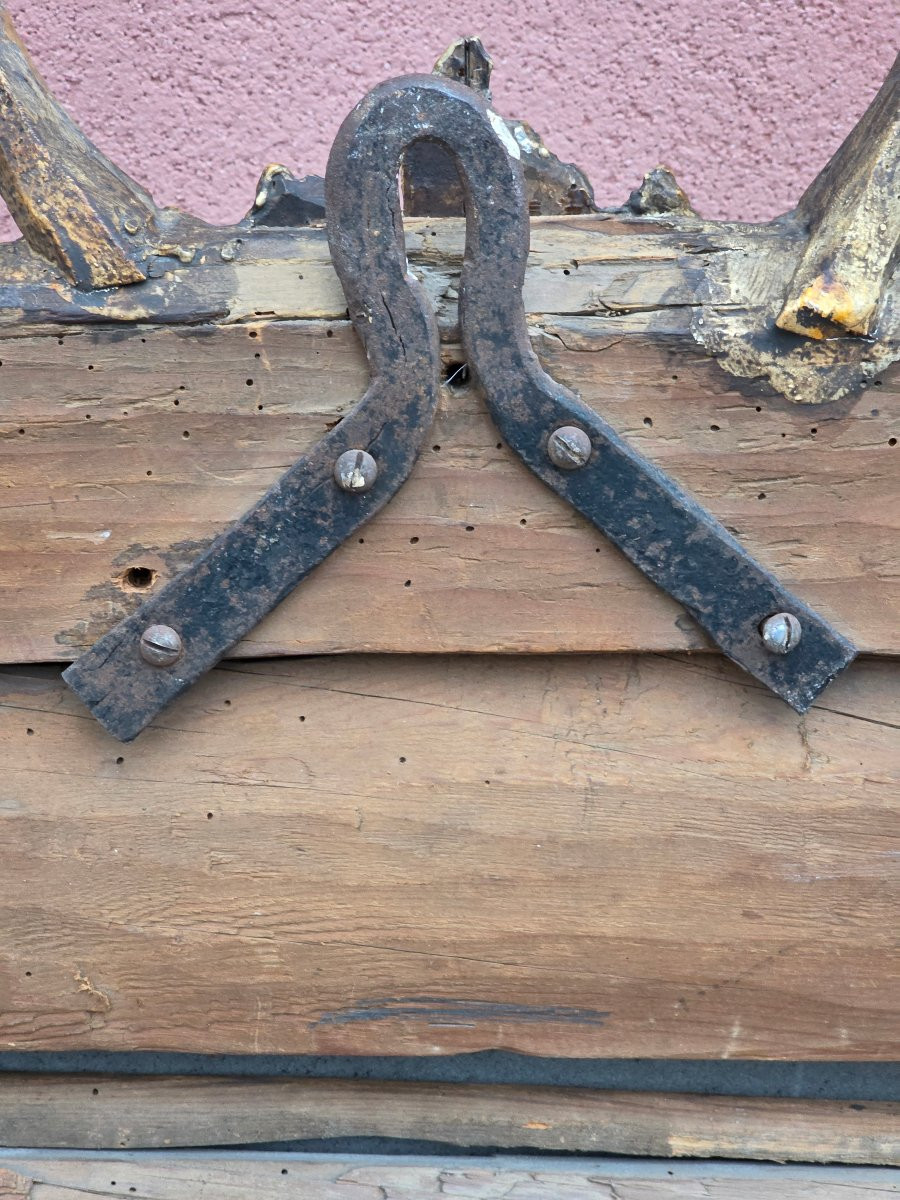 Specchiera lombarda intagliata e dorata, metà XVIII secolo-photo-2