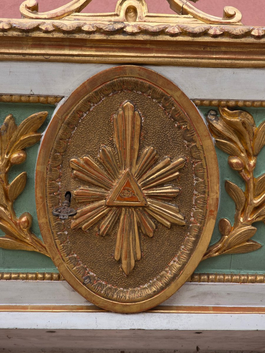 Tabernacolo ligneo laccato e dorato, area veneta, primi anni del XIX secolo-photo-2