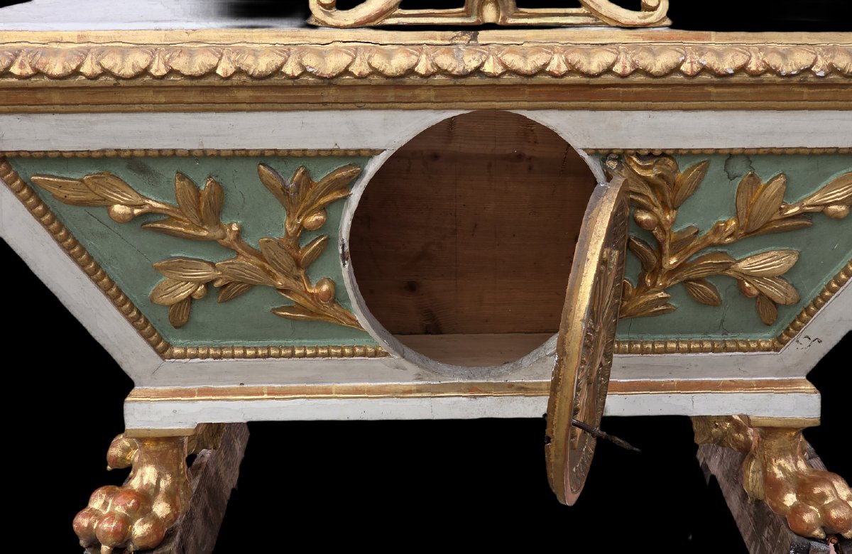Tabernacolo ligneo laccato e dorato, area veneta, primi anni del XIX secolo-photo-1