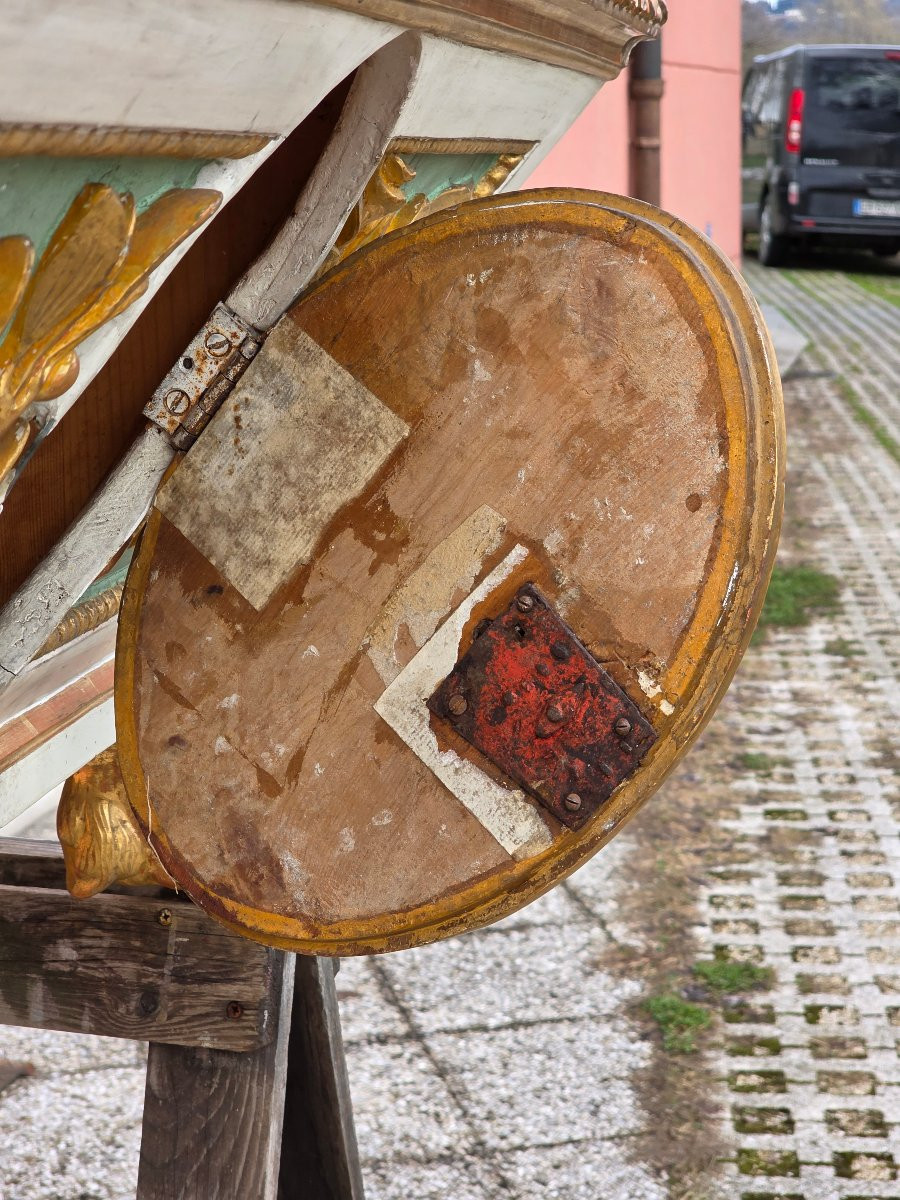 Tabernacolo ligneo laccato e dorato, area veneta, primi anni del XIX secolo-photo-6