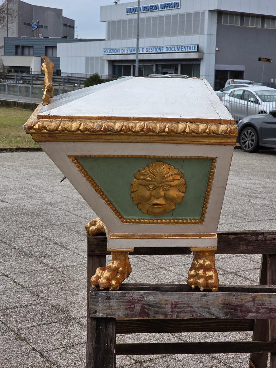 Tabernacolo ligneo laccato e dorato, area veneta, primi anni del XIX secolo-photo-8