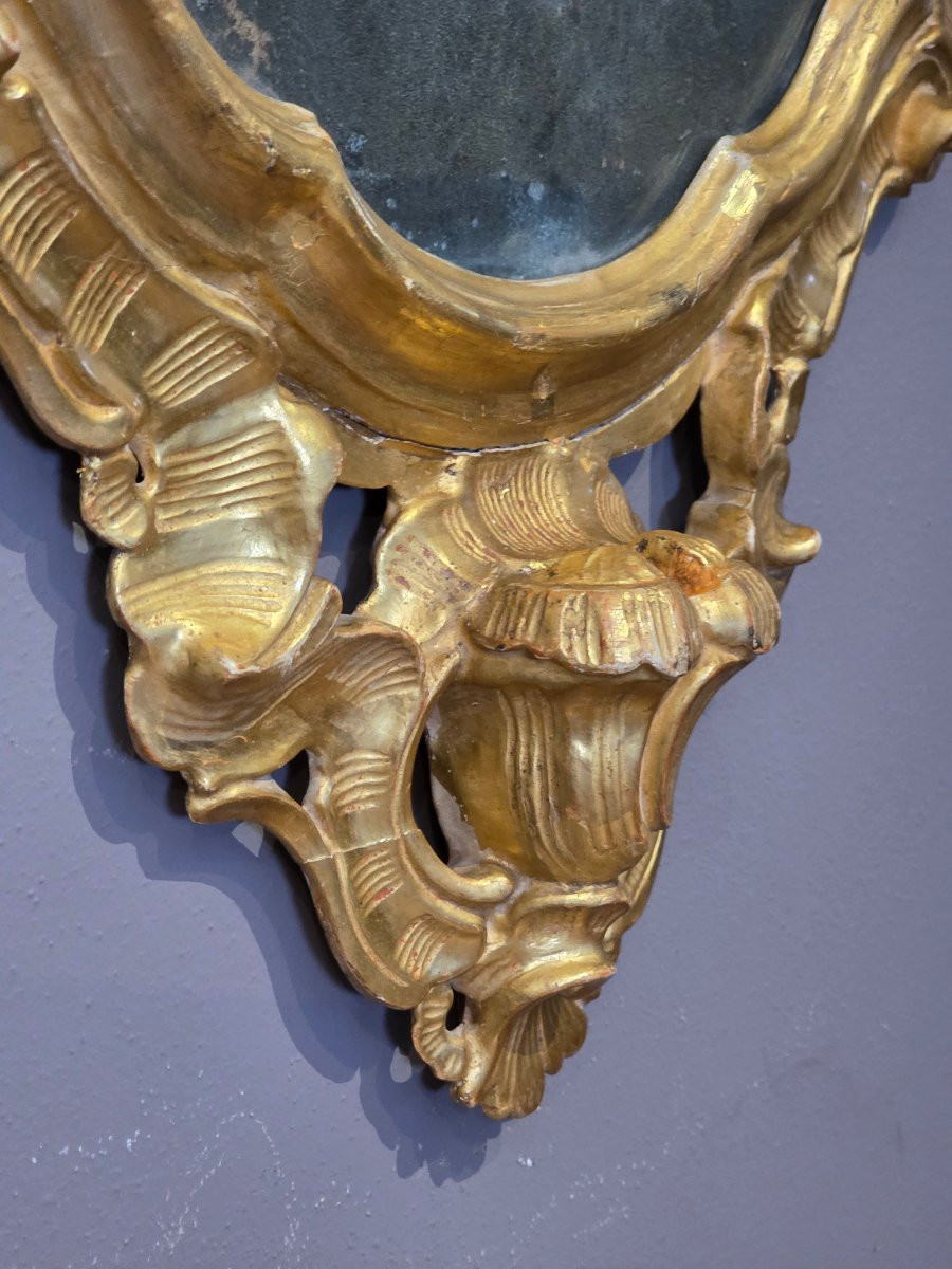 Lumiera veneziana in legno intagliato e dorato, fine XVIII – inizi XIX secolo-photo-4