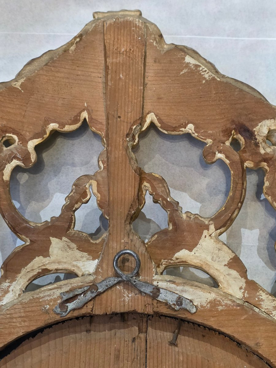 Lumiera veneziana in legno intagliato e dorato, fine XVIII – inizi XIX secolo-photo-1