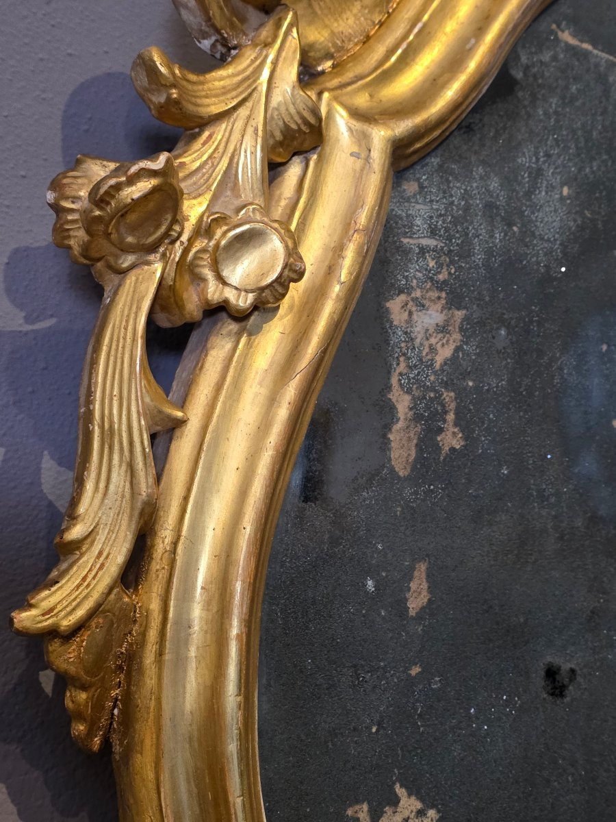 Lumiera veneziana in legno intagliato e dorato, fine XVIII – inizi XIX secolo-photo-6