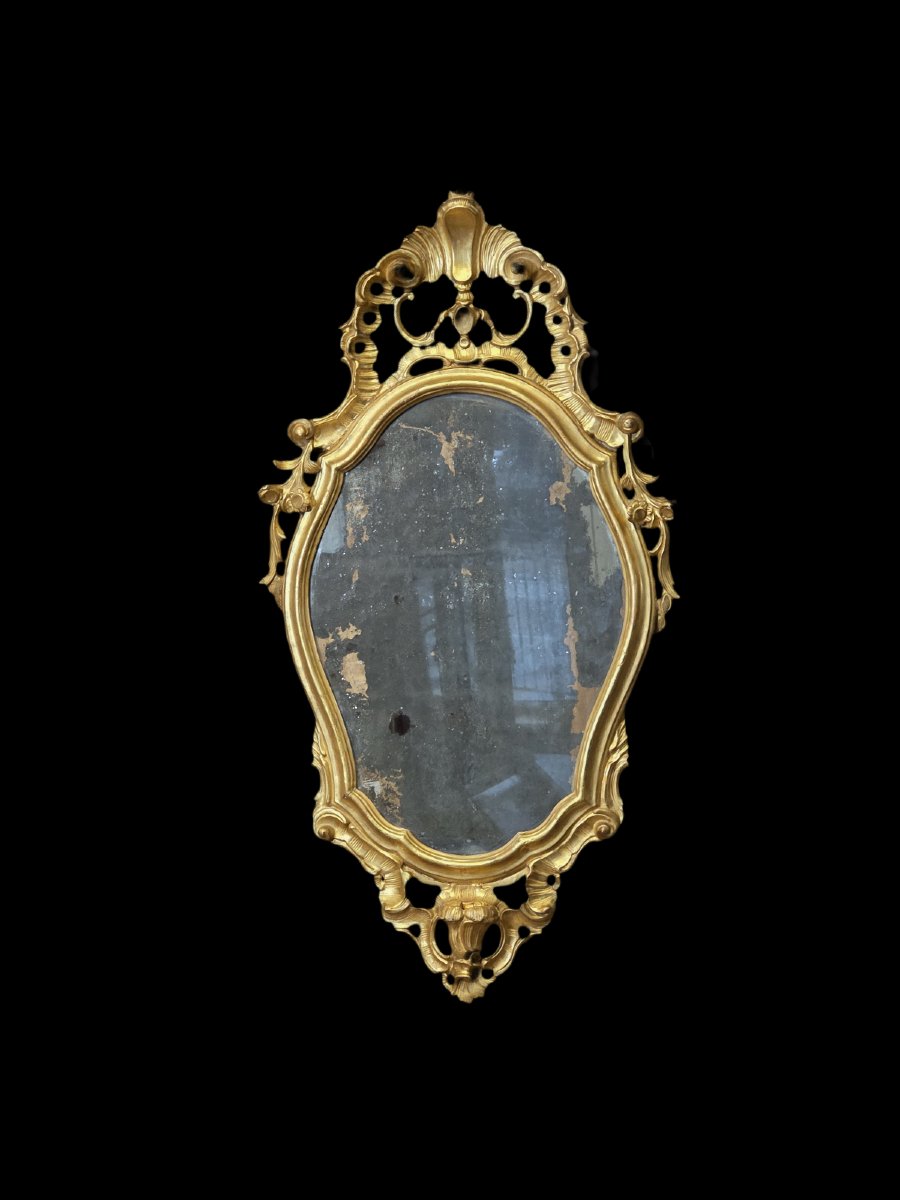 Lumiera veneziana in legno intagliato e dorato, fine XVIII – inizi XIX secolo-photo-7