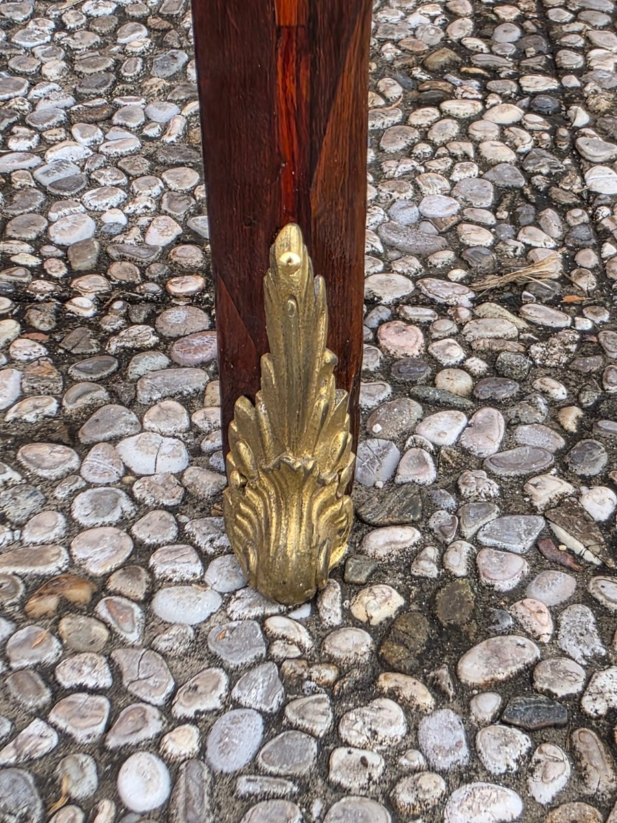 Tavolino da toilette Luigi XVI in bois de rose e palissandro, fine XVIII secolo-photo-4