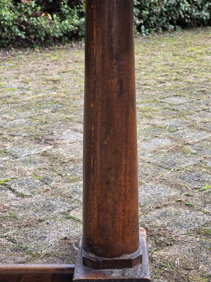 Tavolo in stile frattino in noce assemblato con elementi antichi-photo-8