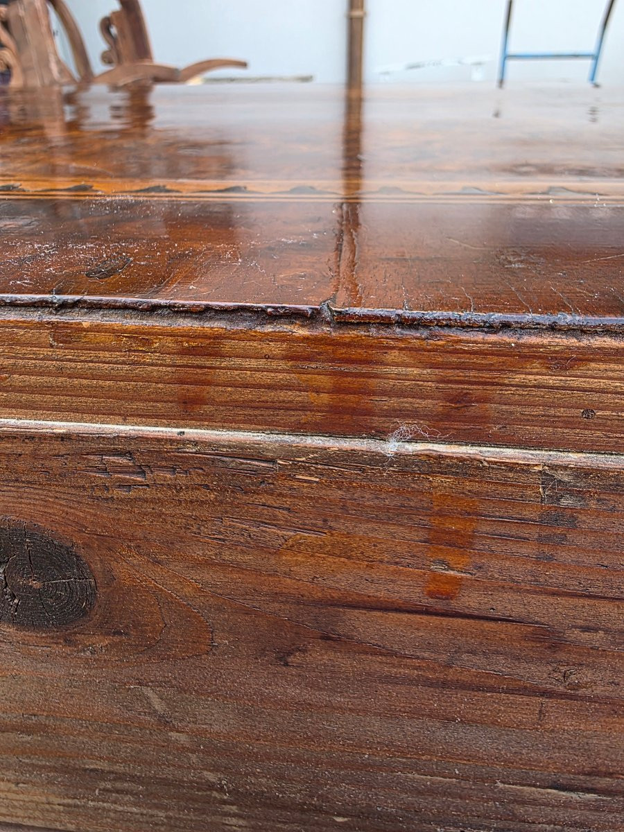 Comò veneto Luigi XVI lastronato in radica di noce e tuia, fine XVIII secolo-photo-1